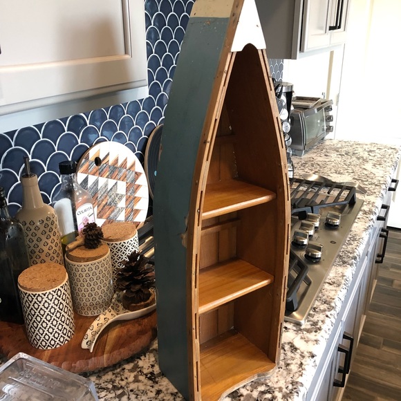American Vintage Wall Decor Vintage Nautical Boat Display Shelf